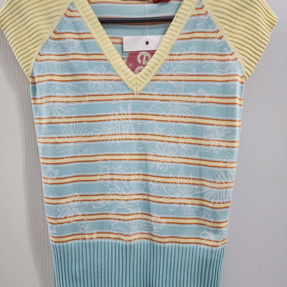 Esprit Multicolor Striped V-Neck Top